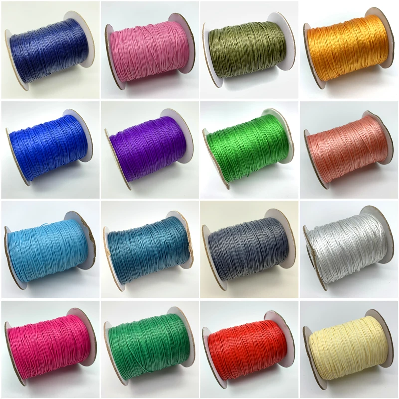 10yards/Lot 0.5mm Waxed Cotton Cord Waxed Thread Cord String Strap Necklace Rope Beads For Jewelry Making For Shamballa Bracelet