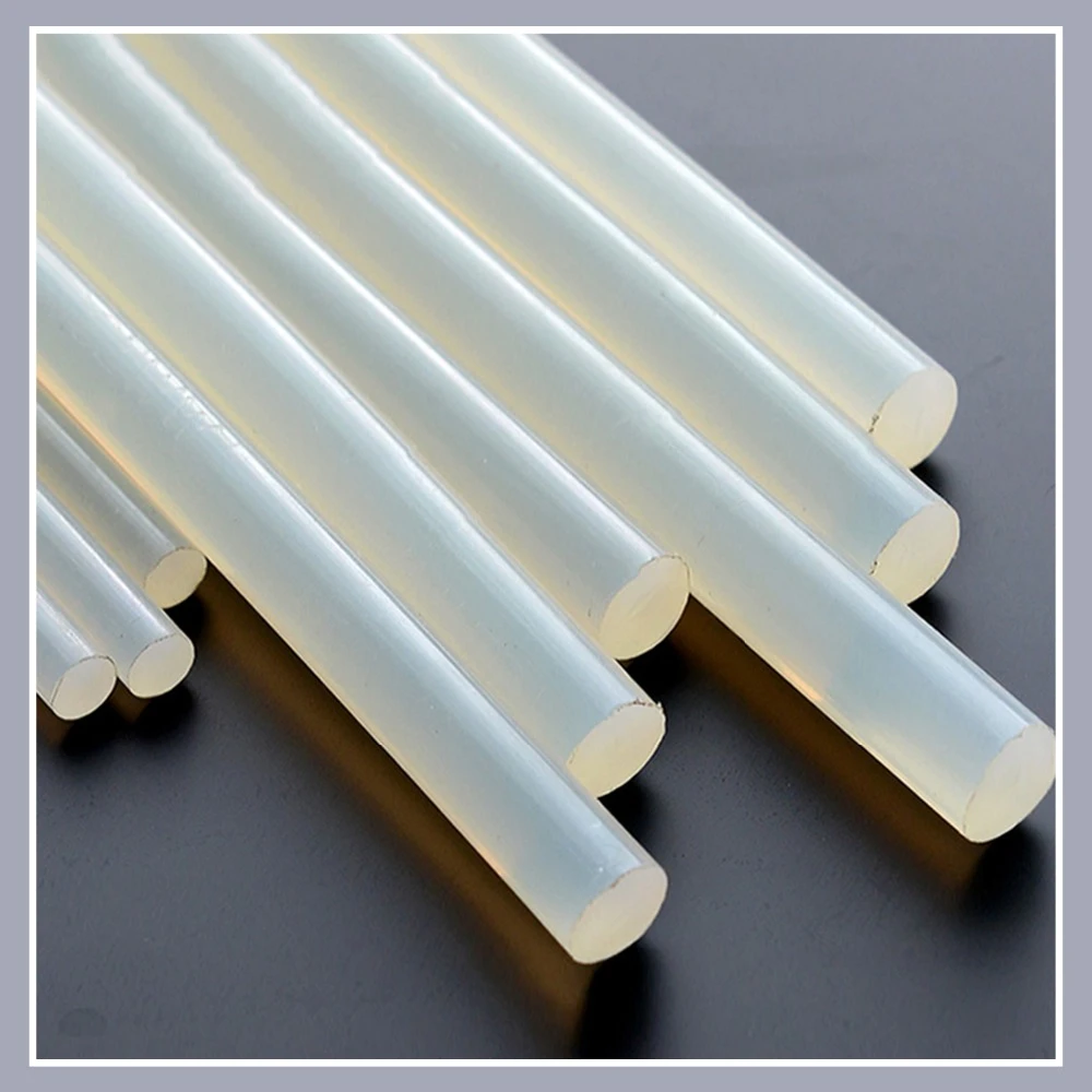 Hot Melt Glue Sticks 7mm/11mm Translucent Strong Viscosity Rods For Glue Gun High Temperature Resistance Hot Glue 10Pcs