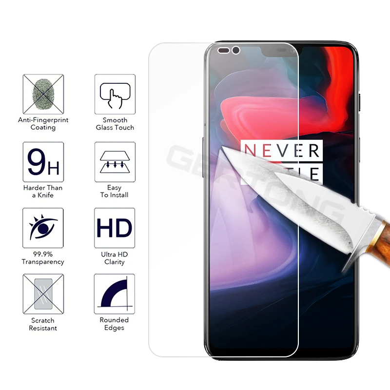 HD Tempered Glass For Oneplus 8T 7 7T 6T 5T 5 3T 3 1+7 One Plus 6 T 7T Nord N10 N100 Screen Protector Toughened Glass Cover Film