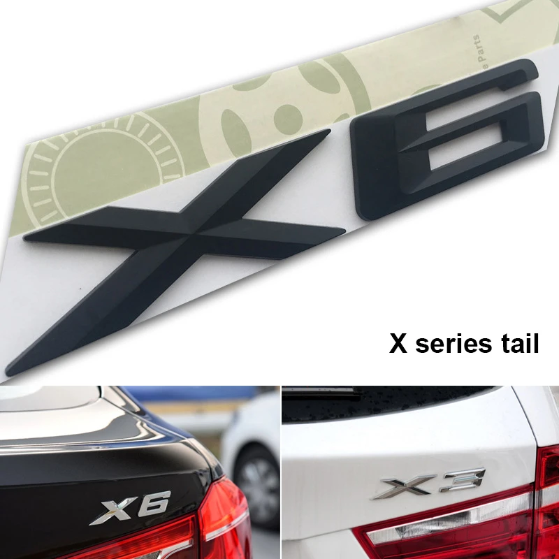 Do Promotion! Car Emblem Rear Badge Decal Sticker Letter ABS Durable Compatible BMW Emblem X1 X3 X5 X6 GT