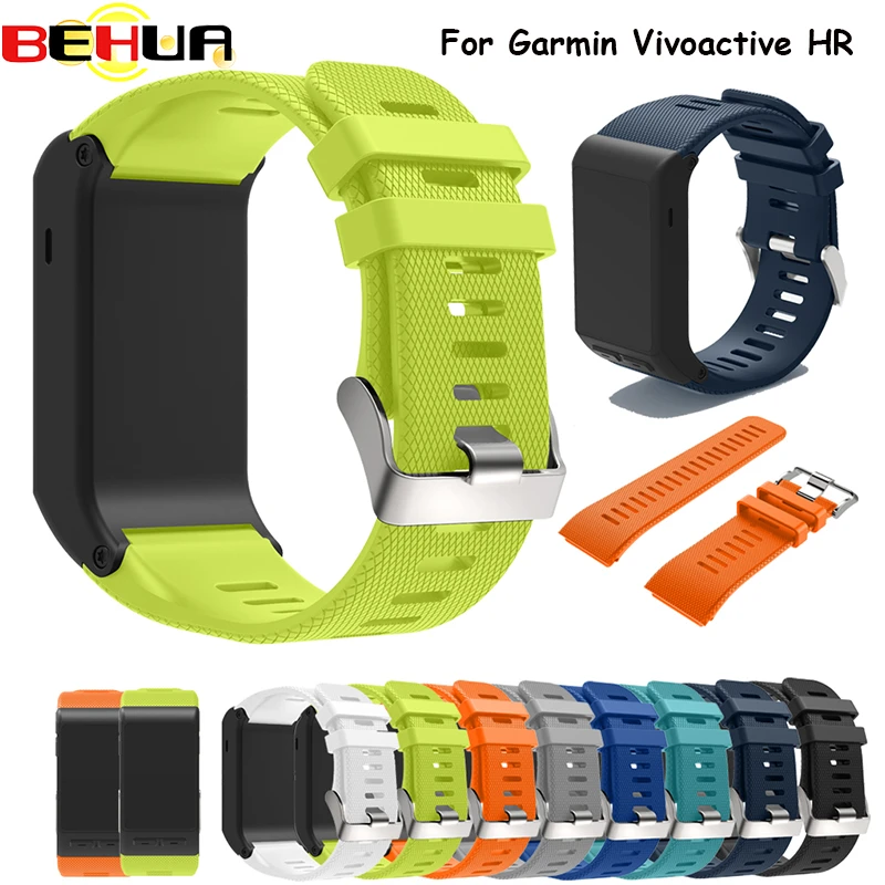Silicone Watchband For Garmin Vivoactive Replacement Wrist Strap with tool Watch Band For Vivoactive HR Wristband Sport Band