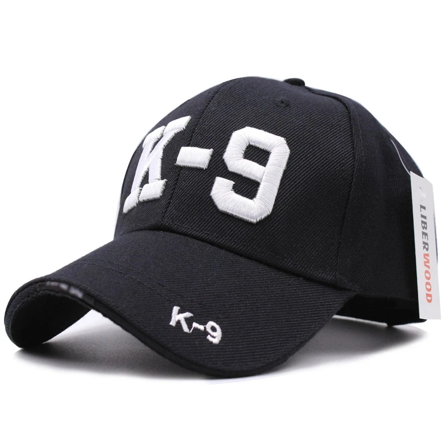 3D Embroidered K9 Dog Police Officer Cops K-9 SERVICE DOG Baseball Cap Caps MEN Hat Hats Adjustable cap police man cap hat