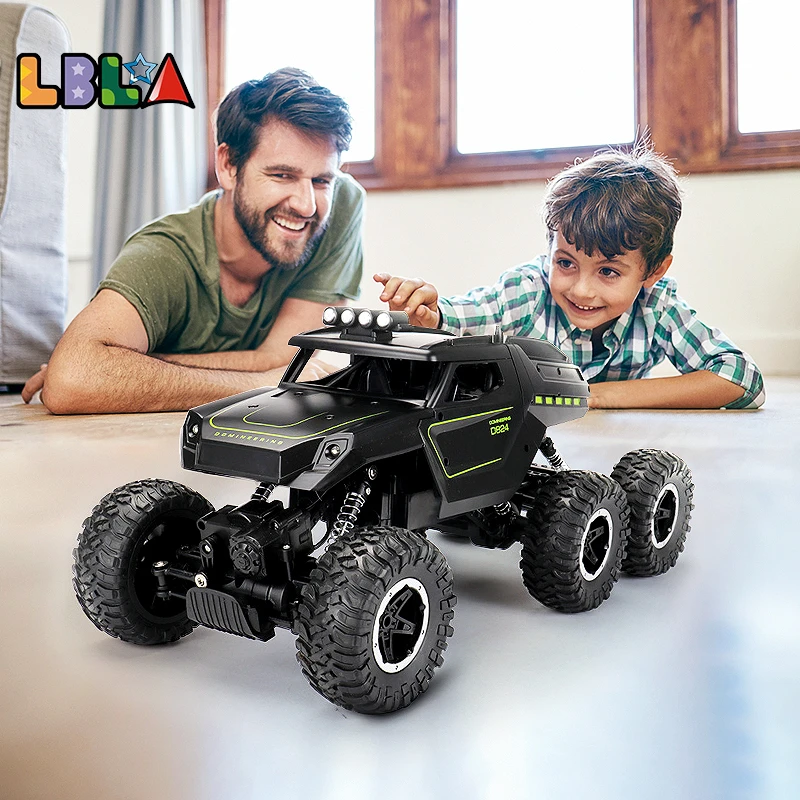 LBLA C12 Big Size 39CM 1:12 RC Car 6WD 2.4Ghz Remote Control Crawler with Light Off Road Vehicles High Speed Truck Kids Toys