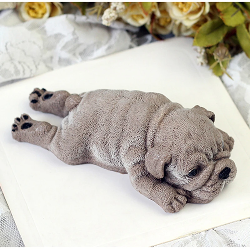 Cute Dog Silicone Mold Mousse Cake 3D Shar Pei Mould Ice Cream Jello Pudding Blast Chilling Tool DIY Fondant Decoration