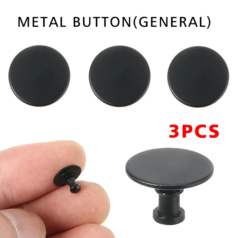 3 Pcs Metal Band Buttons for Xiaomi Mi Band 6/5/4/3 Silicone Strap Wristband Replacement Accessories Aluminum Studs Buttons