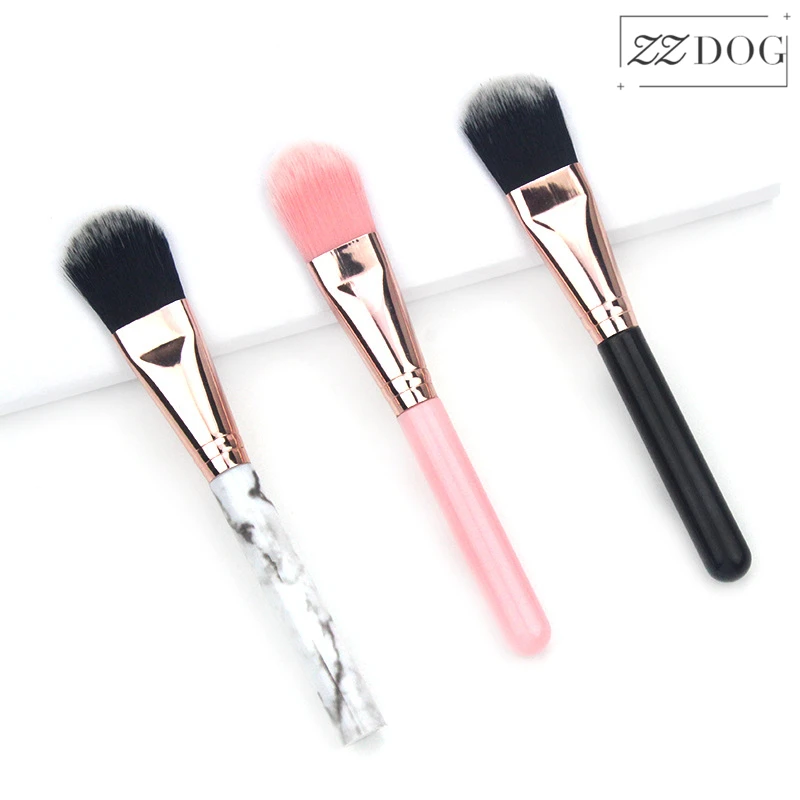 ZZDOG 1Pcs Professional Marble Theme Makeup Brushes Face Foundation Concealer Brush Fiber-Wool Cosmetic Beauty Tools For Mask