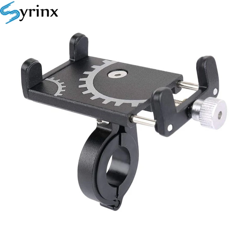 2021 Metal Bicycle Phone Holder Bike Motorcycle Handlebar Clip Stand For iPhone X 11 8 7 Mount Cell Phone Holder Bracket Support