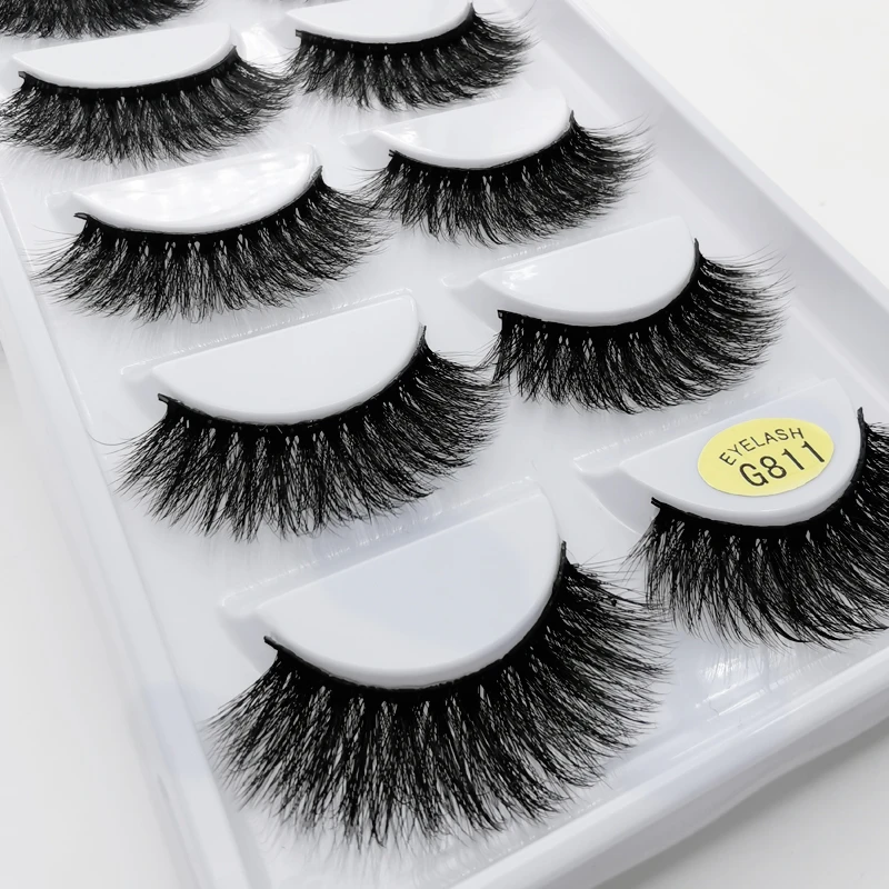 5 Pairs eyelashes 3d mink lashes eyelash extension natural false eyelashes volume lashes maquillaje mink eyelashes makeup cilios