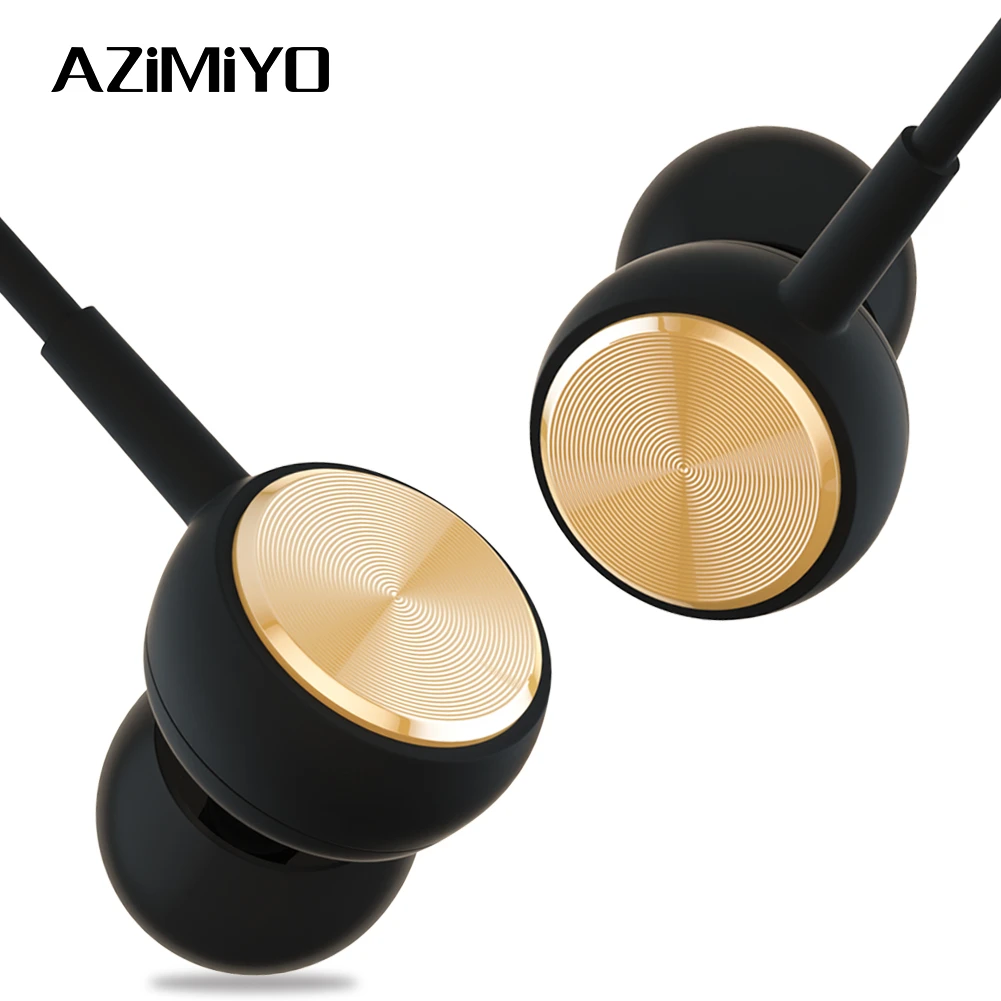 AZiMiYO DJ2 Bass Sound Earphone In-Ear Sport Wired  Earphones With Mic for phone xiaomi huawei iPhone 6 Earbuds HIFI Earpiece