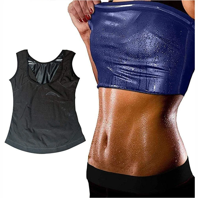 Men Neoprene Sweat Sauna Vest Body Shapers Vest Waist Trainer Slimming Tank Top Shapewear Corset Gym Underwear Women Fat Burn