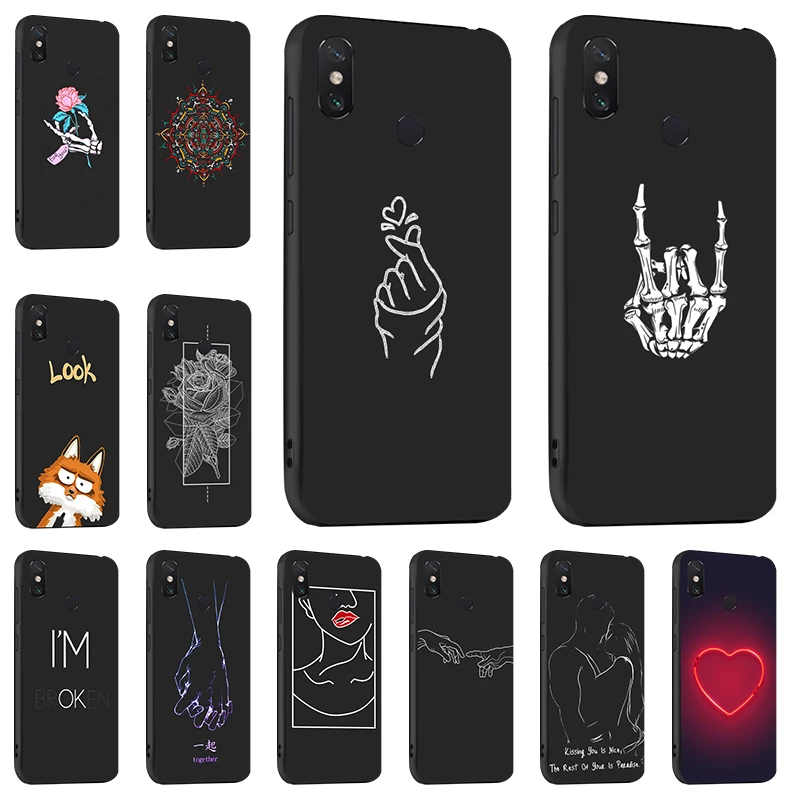 Painted Black Case For Xiaomi Mi MAX 3 11t Pro Case Silicon Soft TPU Back Case For Xiomi Mi Mix 3 2s Play Max3 Mix3 Mix2s Cover