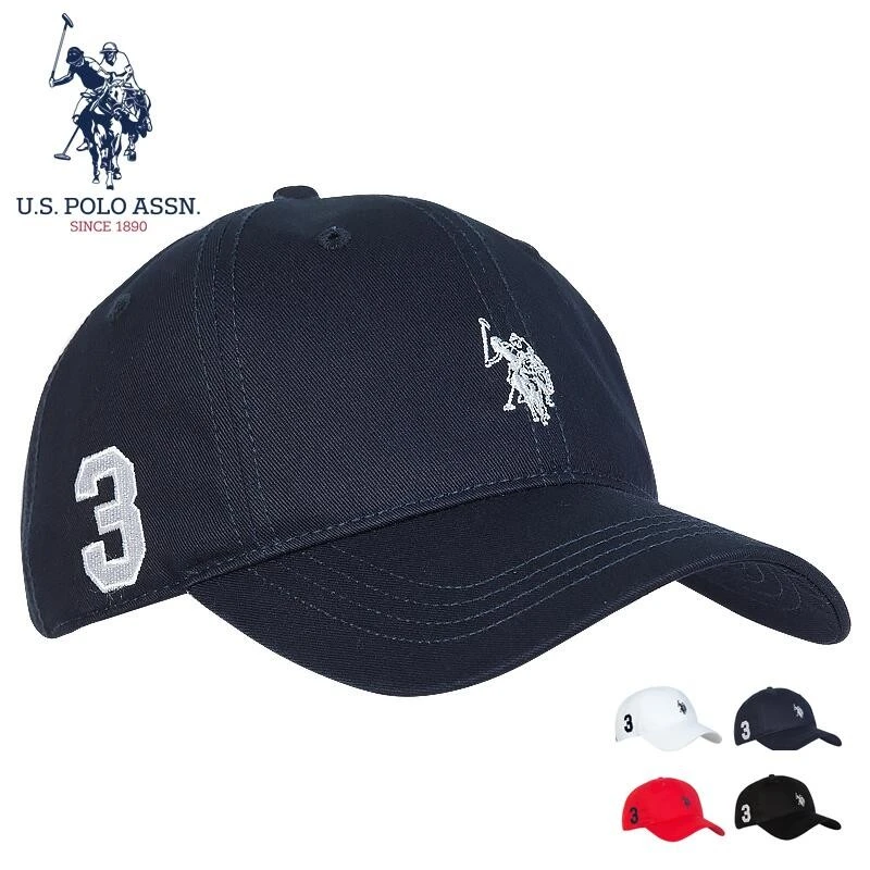 U.s. Polo Assn.2021 New Couple Baseball Caps Fashion Four-Colors  Embroidered Logo Pure Cotton Adjustable Hats For Men And Women