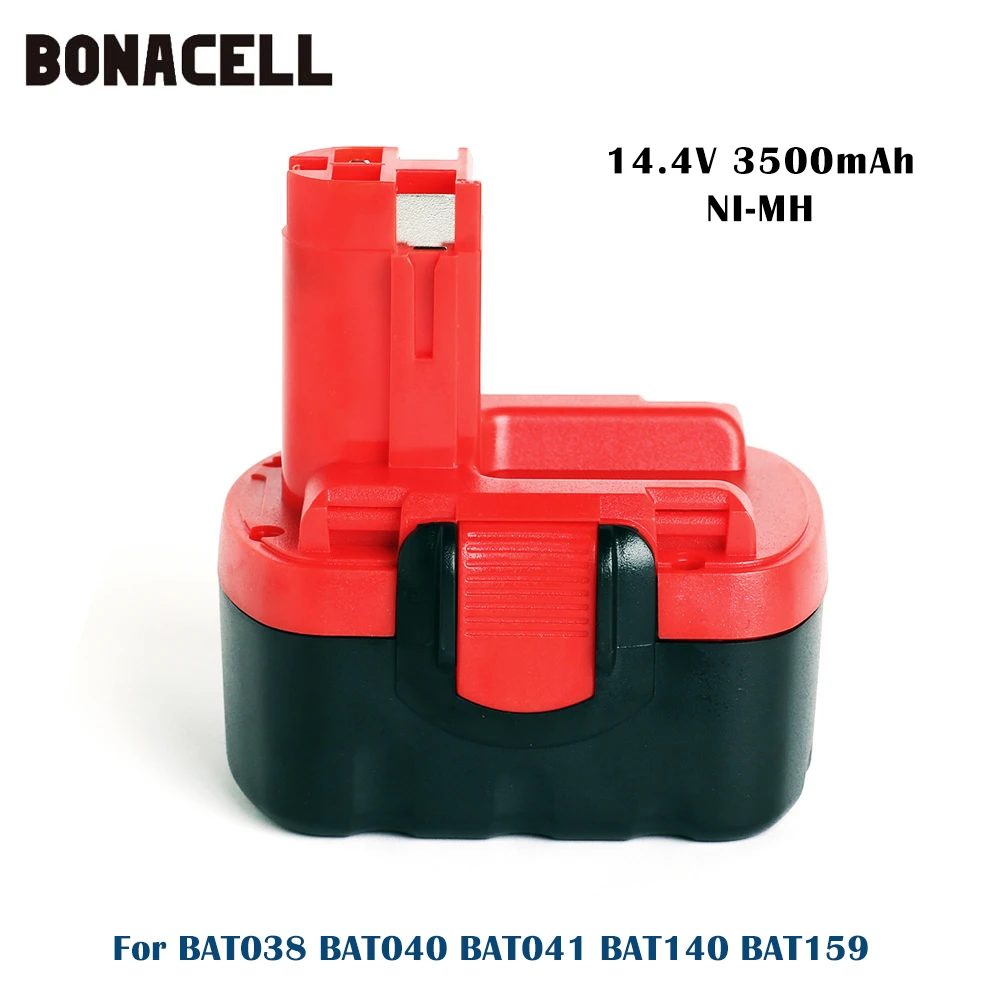 14.4V 3.5Ah Ni-MH Replacement Battery Compatible with for Bosch BAT038 BAT040 2607335275 2607335533 2607335534 2607335711 BAT041