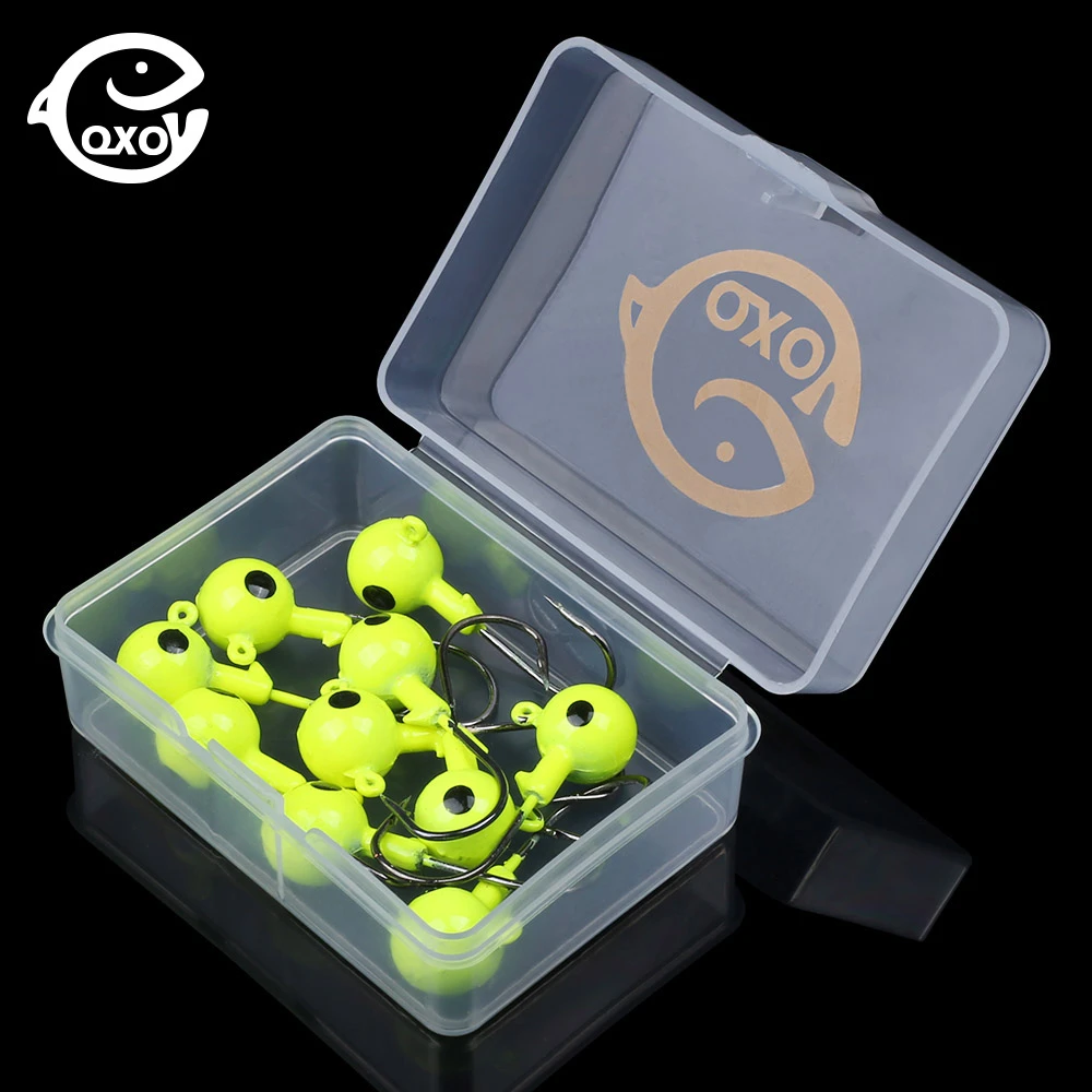 QXO Fishing Swivel Crank Jig Head Hooks Ring 7 10g For 7 10cm Soft Lures Silicone Bait Rrockfishing Sea Surfcasting Accessories