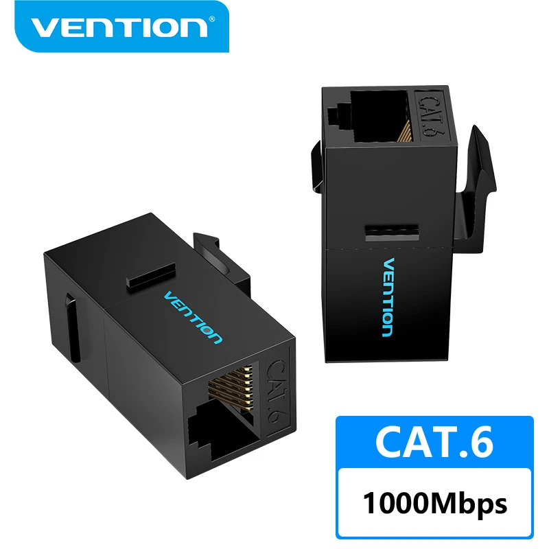 Vention RJ45 Connector Cat6 Ethernet Adapter Female to Female R J45 8P8C Network Extender Extension Cable for Ethernet Cable