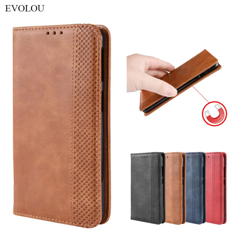 Retro Flip Book Leather Cover for OnePlus 7T Pro 6T 5T 3T case Magnetic flip wallet case for One Plus 7 6 5 3 8 8T Phone cover