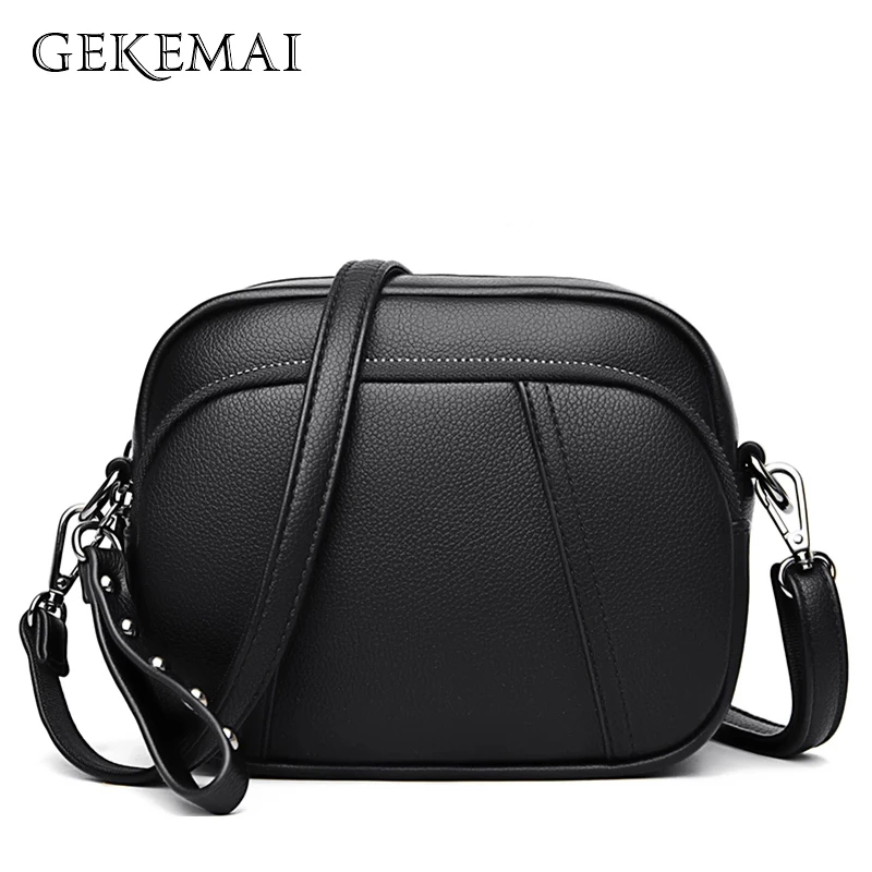 Rivet Tassel Simple Designer Black Crossbody Bags for Women 2020 New Casual Female Shoulder Bag Pu Leather Ladies Messenger Bag