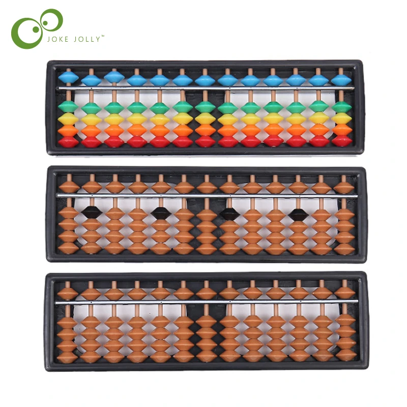 Abacus Montessori Toy 7-15 Digits Kid Learning Math Arithmetic Toy Chinese Traditional Abacus Educational Toys for children GYH