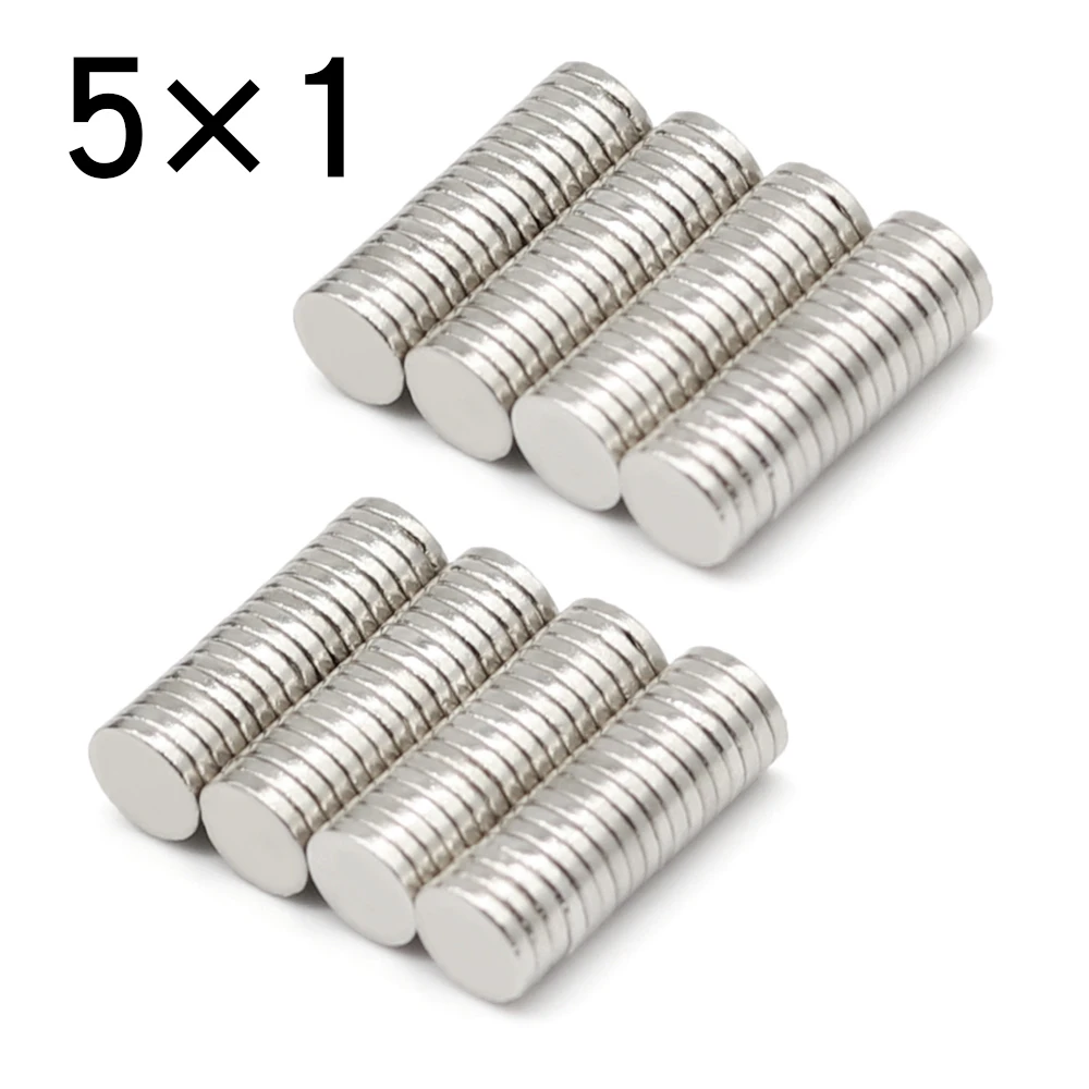 20/50/100/500/1000 Pcs 5x1 Round NdFeB Neodymium Magnet N35 Super Powerful Small imanes Permanent Magnetic Disc