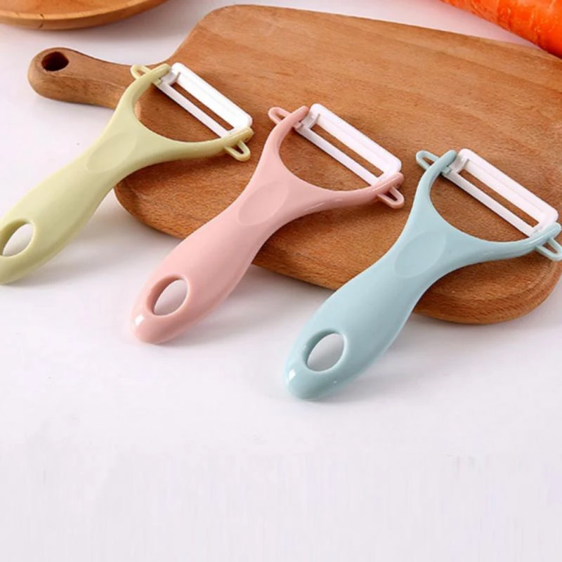 1 Piece Ceramic Fruit And Vegetable Peeler Kitchen Tool Stainless Steel Potato Sharp Slicer Cutter Safety Ceramic Knife New