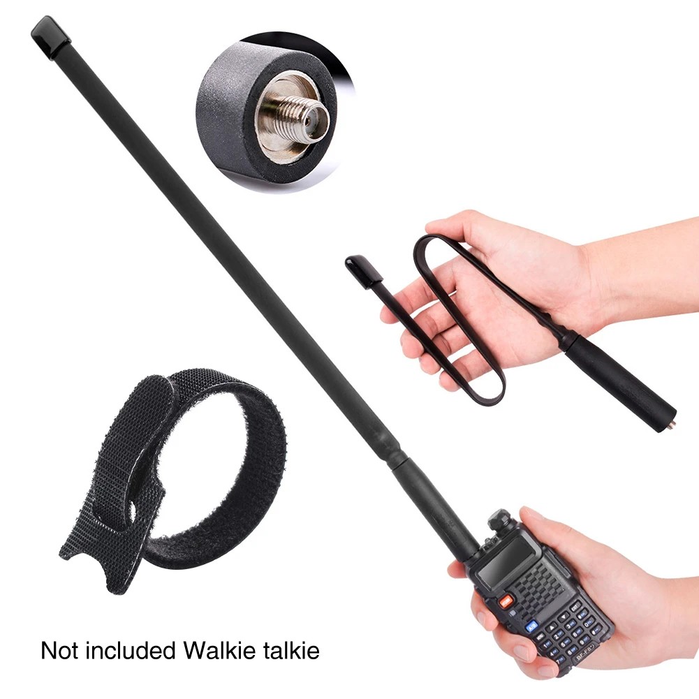 150/440MHz Foldable Antenna Walkie Talkie Outdoor Extend SMA Female VHF UHF Radio Signal Boost Dual Band For Baofeng UV-5R/82