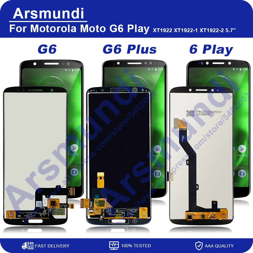 For Motorola Moto G6 G6Play G6Plus LCD Display Touch Screen Digitizer Assembly Replacement LCDs + Gift