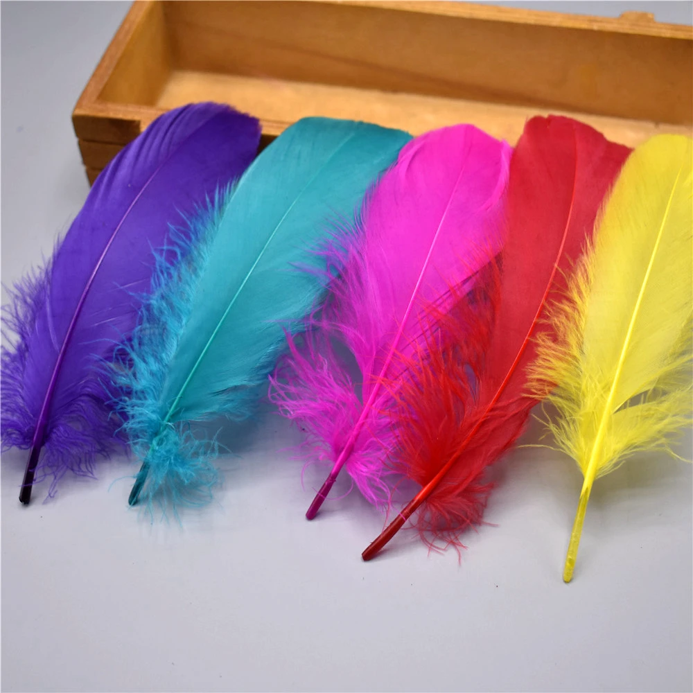 Wholesale Natural Goose Feathers for Crafts Needlework 5-7