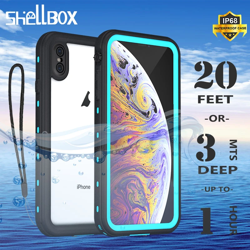 IP68 Waterproof Phone Case For iPhone 13 12 11 Pro Max X XR XS MAX Clear Silicone Shell for Apple 8 7 6S Plus Shockproof Cover