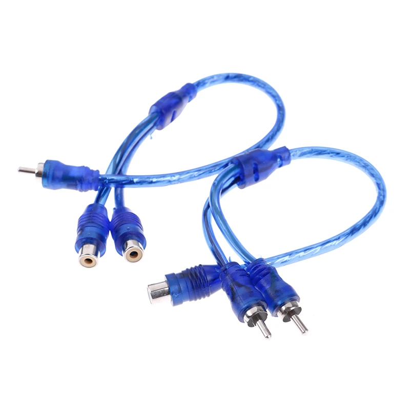 Audio Cable 1 Male To 2 Female/ 1 Female RCA 2 Male Adapter Cable Wire Splitter Stereo Audio Signal Connector