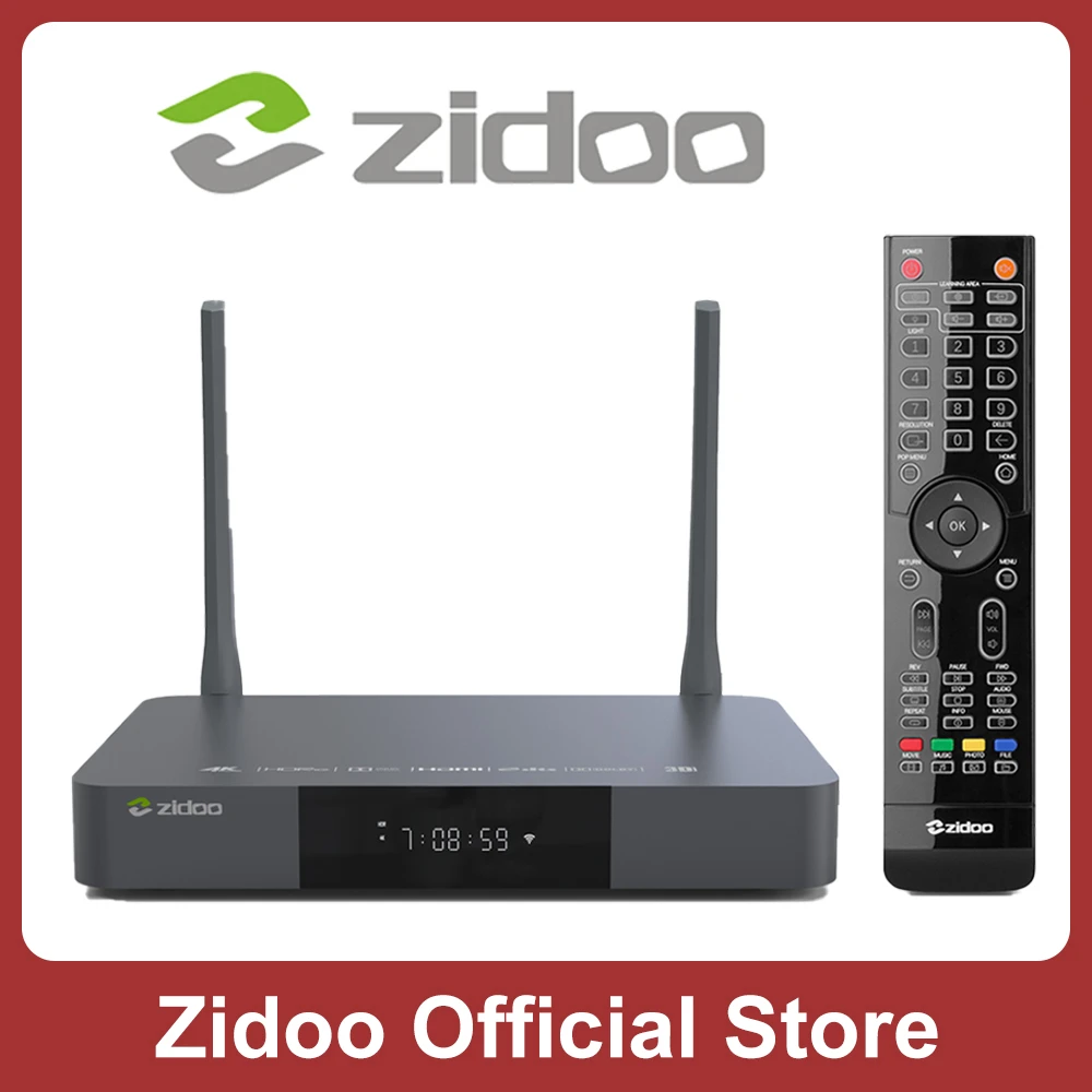 Zidoo Z9X Media Player 4K HDR10+ Android 9.0 Smart TV Box Dobly-Vision 2G DDR4 16G eMMC Set Top Box HDR 12Bit