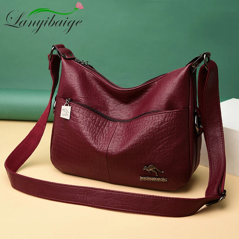 New Fashion Soft Leather bags women shoulder Bags Luxury Handbags Women Bag Designer Crossbody Bags for Women 2019 Messenger Bag