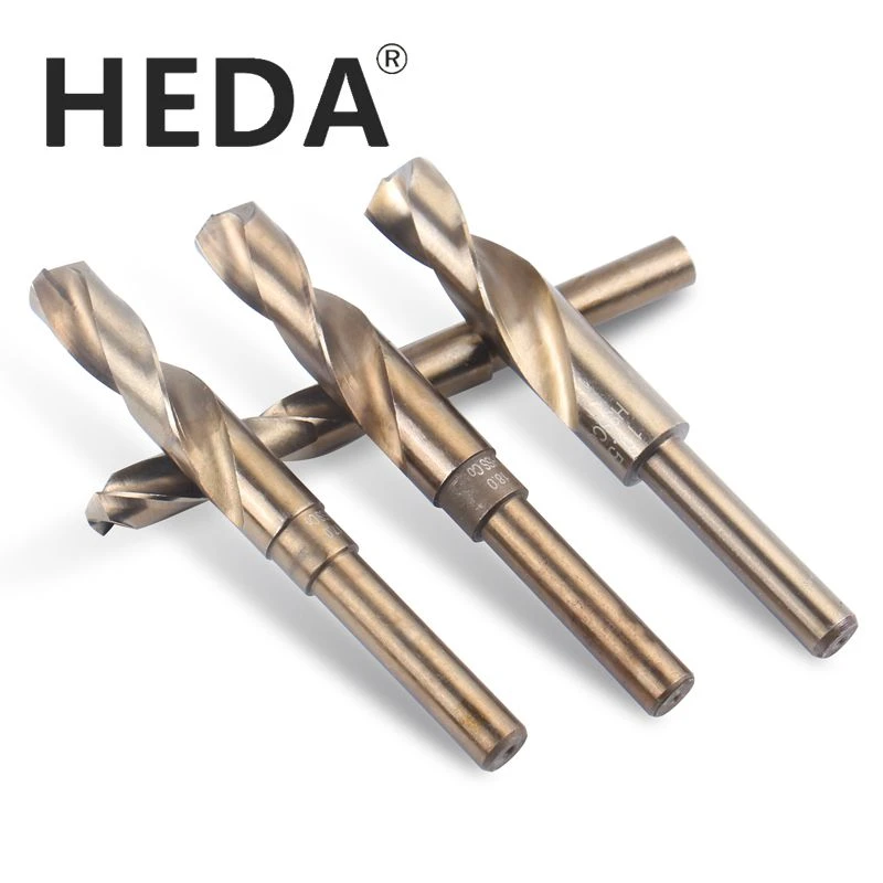 HEDA 13-25mm 12.7mm Round Shank Reduced 1/2'' Twist Drill Bits Cobalt Hss Hole Saw  Wood Iron Stainless Steel Aluminum