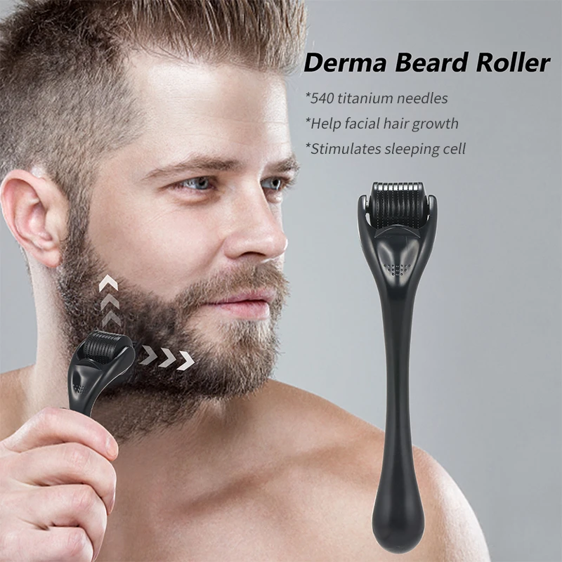 DARSONVAL DRS 540 Beard Derma Roller Titanium For Hair Growth Mesoroller For Face Machine Skin Care Microniddle Needle Roller