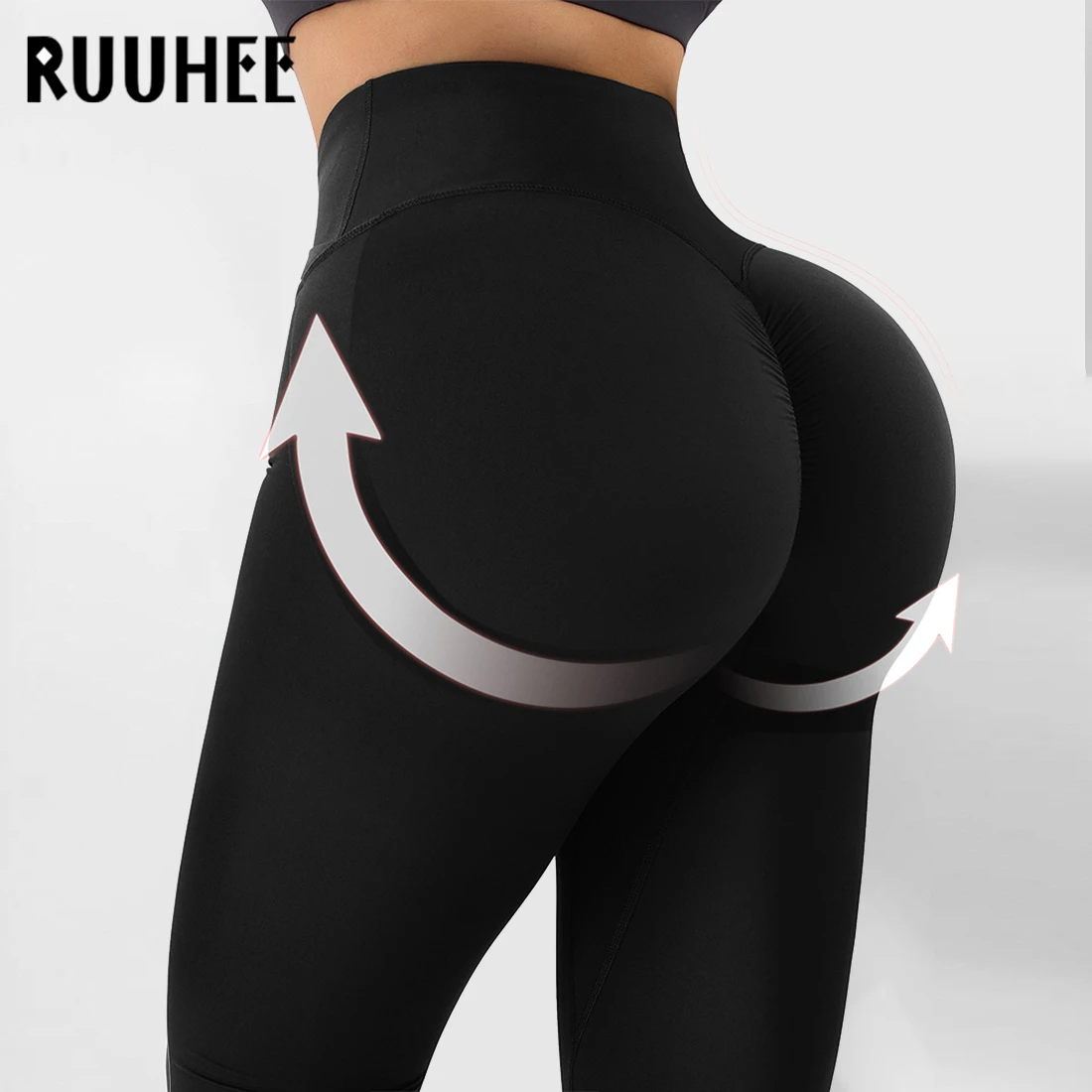 RUUHEE Seamless Leggings Sport Women Fitness Push Up High Waist Workout Running Sportswear Gym Tights Solid 2021 Yoga Pants