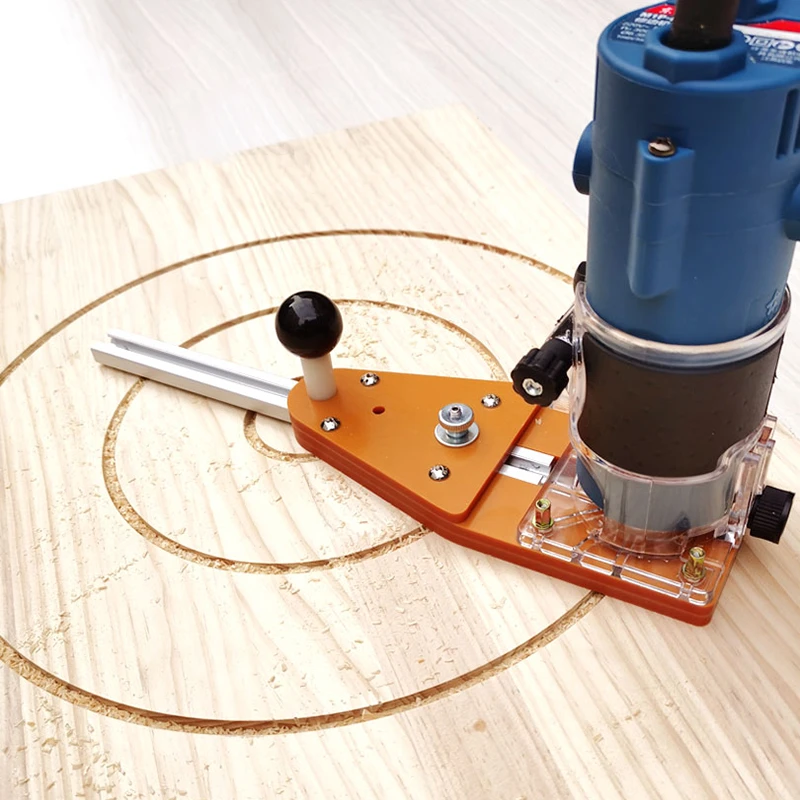 Circle Cutting Jig For Makita Electric Hand Trimmer Wood Router Milling Circle Trimming Machine Balance Board With 26/60cm Track