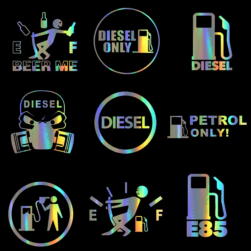 Car Sticker Vinyl DIESEL ONLY DIESEL Fuel Stickers and Decals Funny 3D Stickers On Car Styling Creative