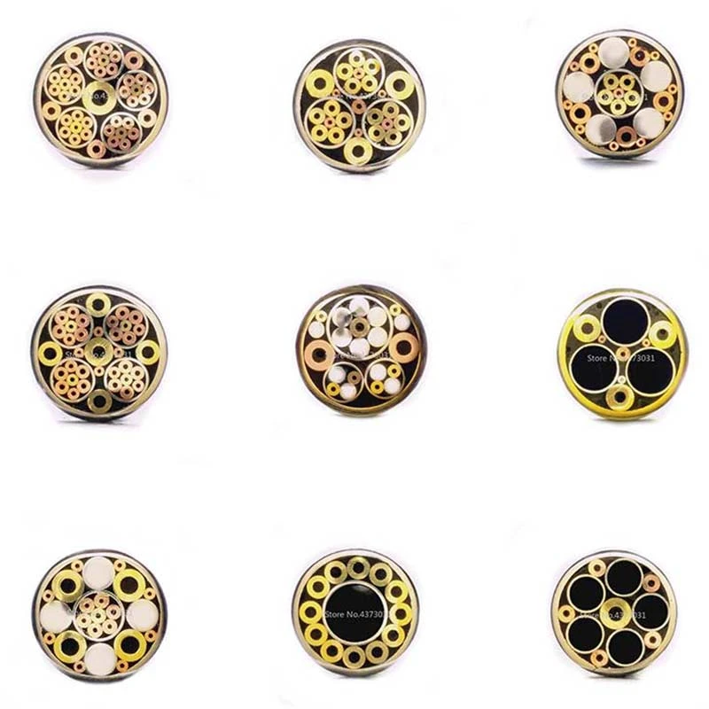 8mm Mosaic Pin Rivets for Knife Handle Screw Decorate 17 Kinds Design Exquisite Style Knife Handle Tool Length 9cm