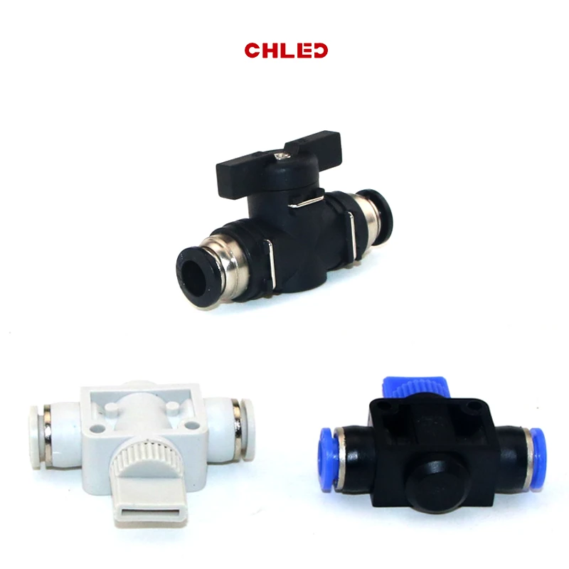 Pneumatic valve fittings BUC/HVFF water pipes and pu connectors direct thrust 4mm 6mm 8mm 10mm 12mm plastic hose quick couplings