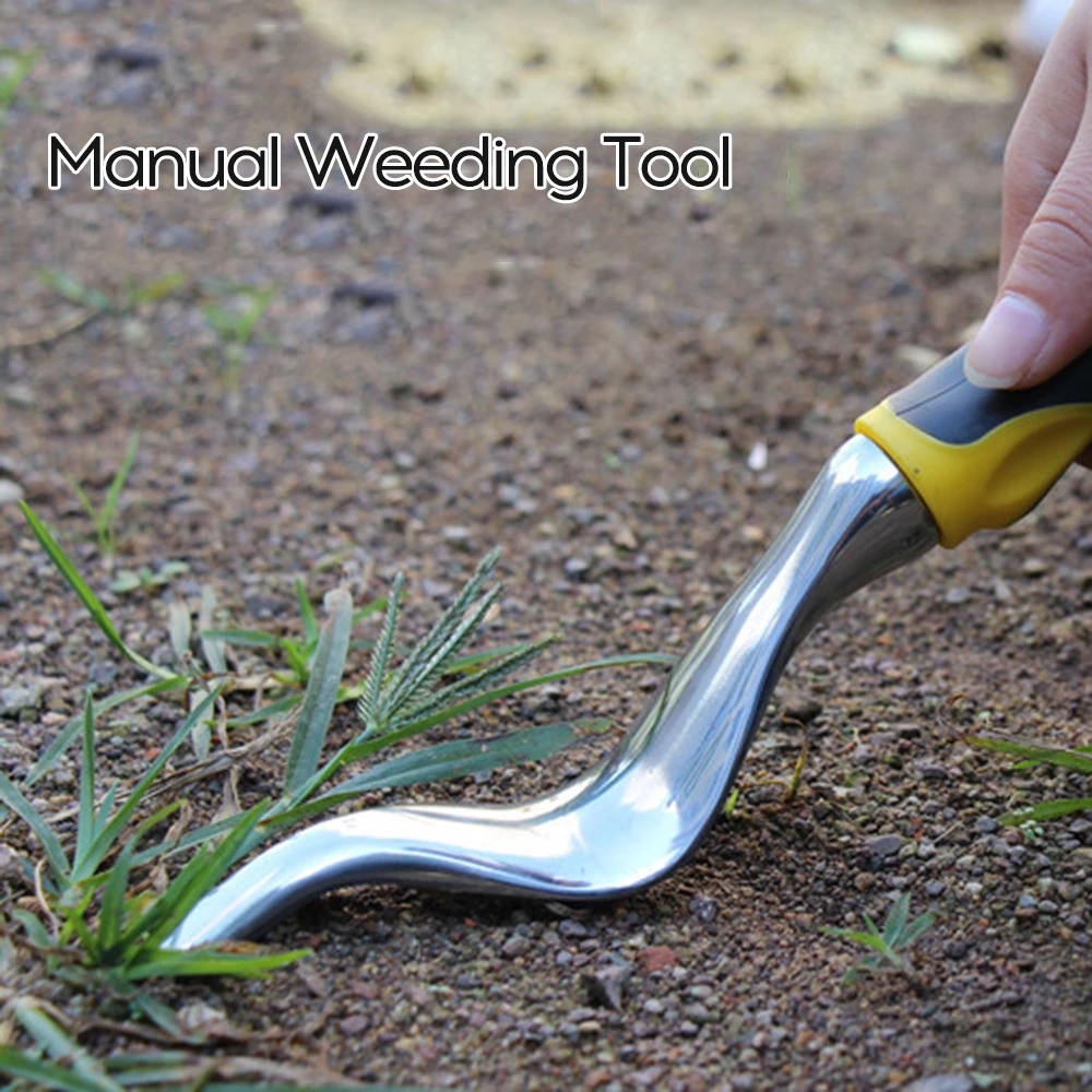 Magnesium Aluminum Grass Digging Vegetables Loose Soil Rooting Device Transplant Seedling Manual Weeding Tool Shovel Rubber