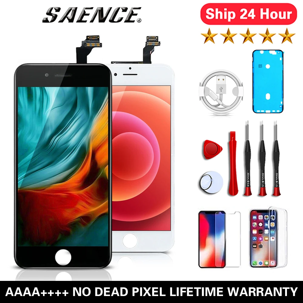 AAA+++ For iPhone 5S 6 6S 7 8 Plus 11 LCD Display With 3D Touch Screen Assembly Replacement iPhone X XS XR Max OLED True Tone