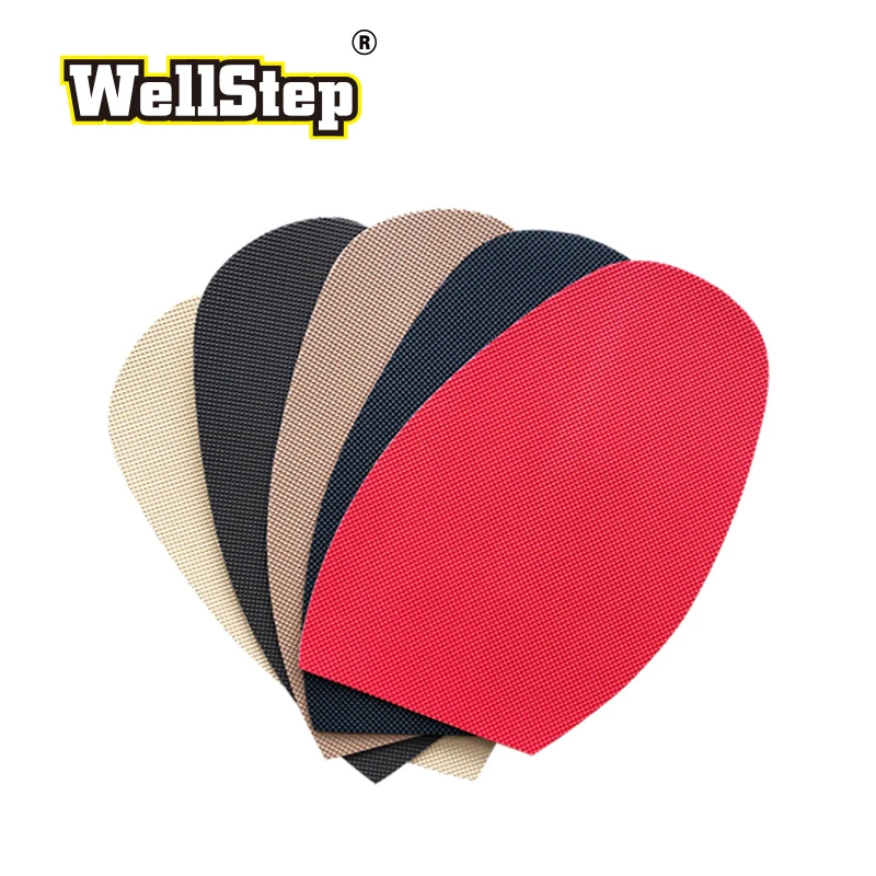 WELLSTEP 1Pair Shoe Sole Protect Pad Non Slip Self-Adhesive Half Forefoot Cushion Outsole Repair Care Replacement Anti Skid Grip