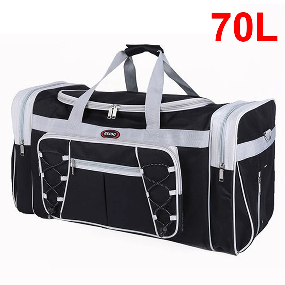 70L Waterproof Nylon Luggage Gym Bags Outdoor Bag Large Traveling Tas For Women Men Travel Dufflel Sac De Sport Handbags Sack