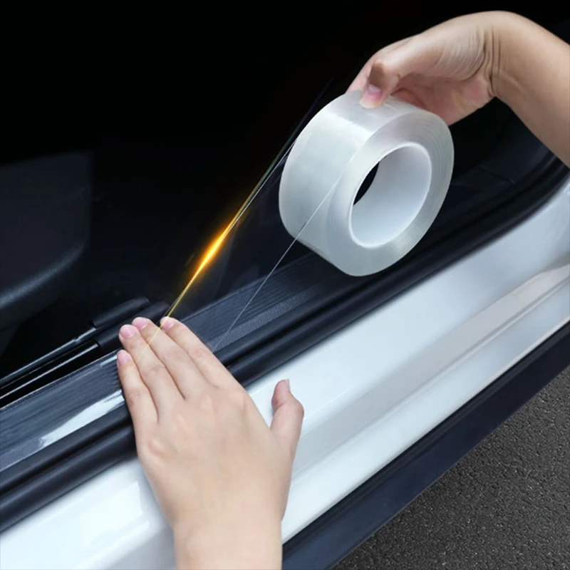 Car Door Sill Protector Nano Sticker Tape Bumper Strip for Audi A1 A3 A4 B6 B8 B9 A3 A5 A6 A7 A8 Q2 Q7 Q3 Q5 R8 TT S5 S6 S7 S8