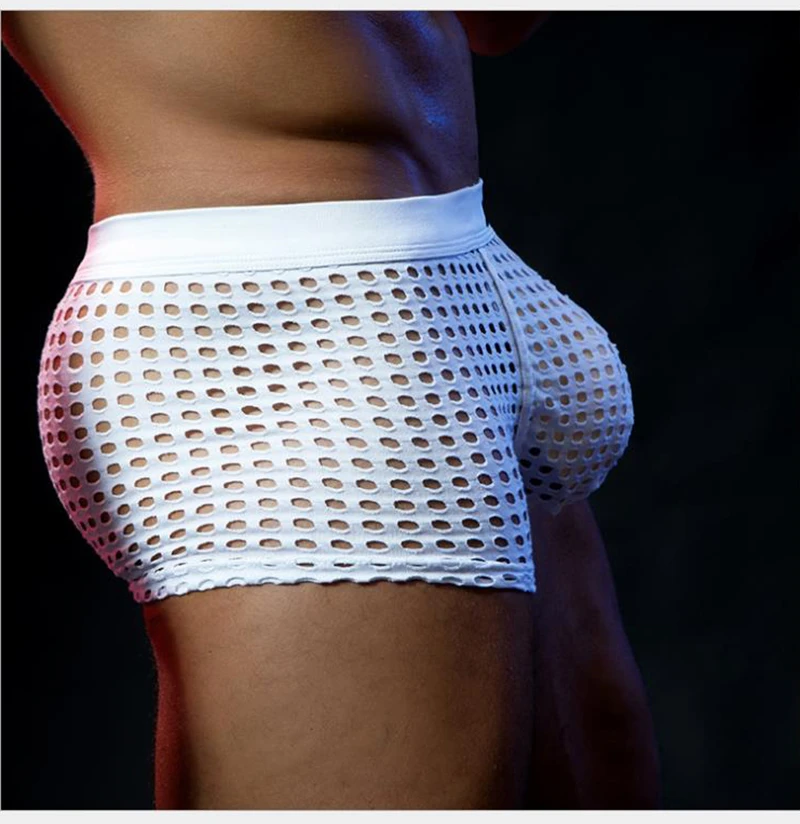 Recommend! New Arrival 2021 Mens Sexy Mesh Erotic Jockstrap Gay Boxer Underwear