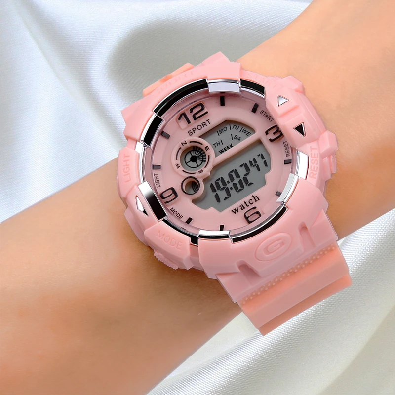 Fashion Women Sport Watches Waterproof Trendy Men Ladies Digital Watch Top Brand Rose Gold Lover's Gift Outdoor Quartz Clock