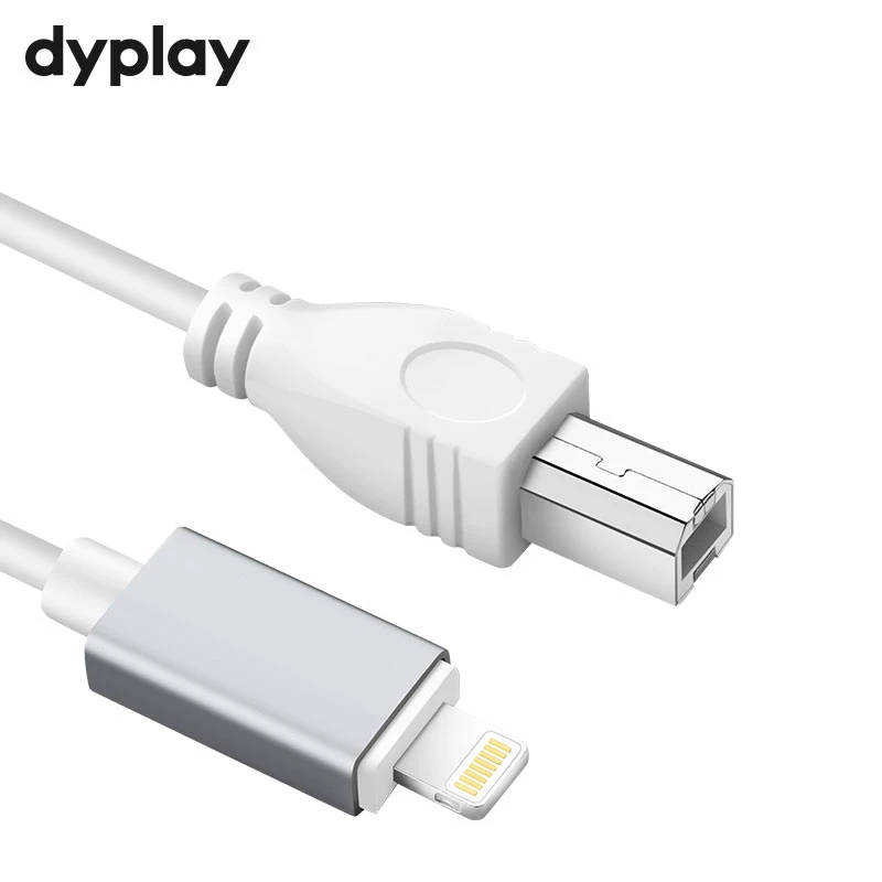 dyplay 8Pin Adapter 1.5m Type B USB OTG Cable Male to Male for iPhone iPad to Electronic Musical Instrument Audio Interface