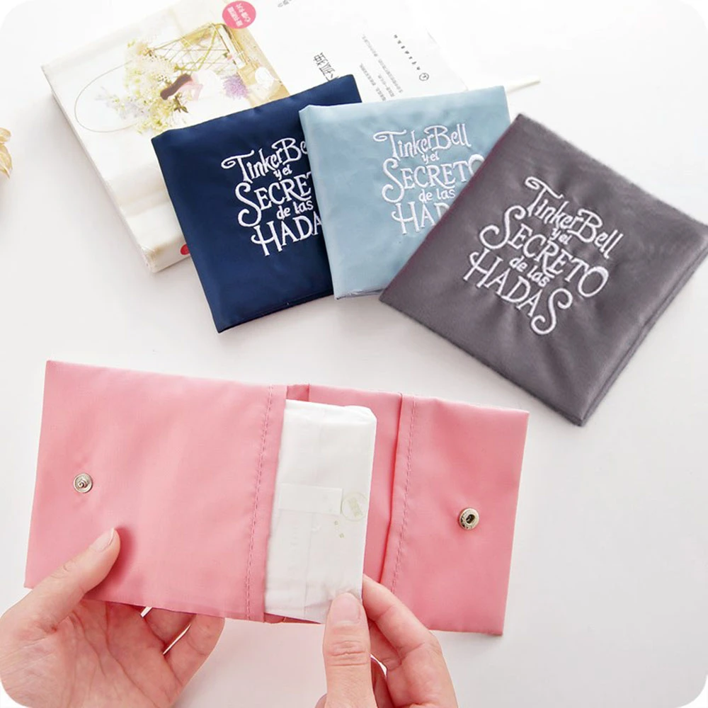 1 Pcs Women Cute Sanitary Pad Pouch Napkin Organizer Portable Key Coin Purse Credit Card Storage Bag