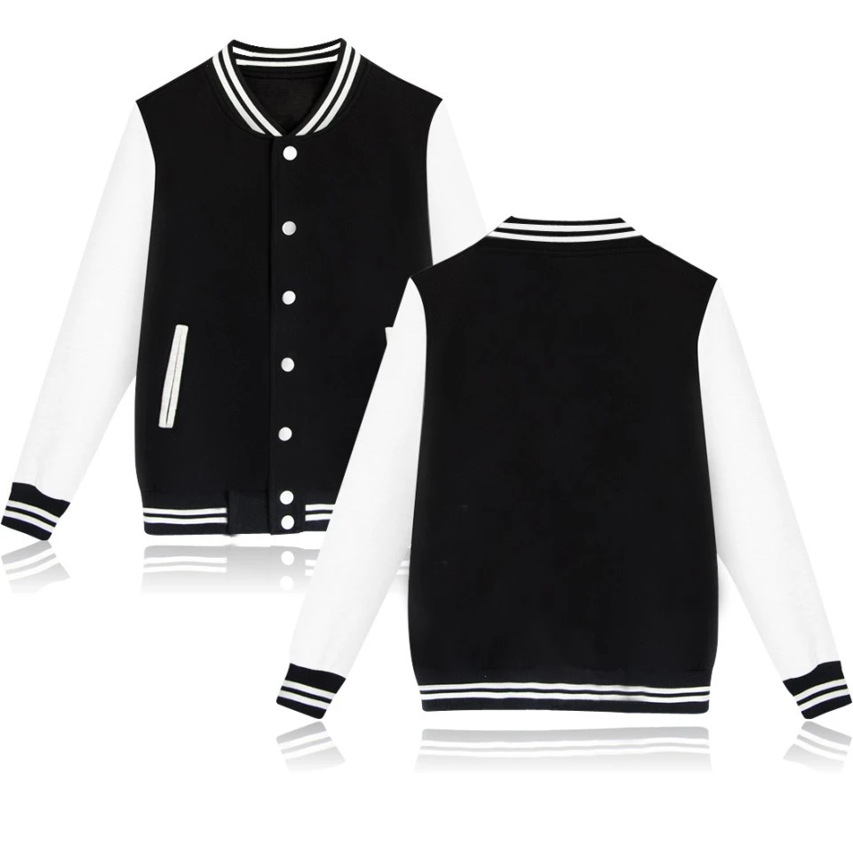 Baseball jacket man Jassen mannen Effen Kleur Jas bomberjack jaqueta masculina inverno Single Breasted Harajuku veste sweatshirt