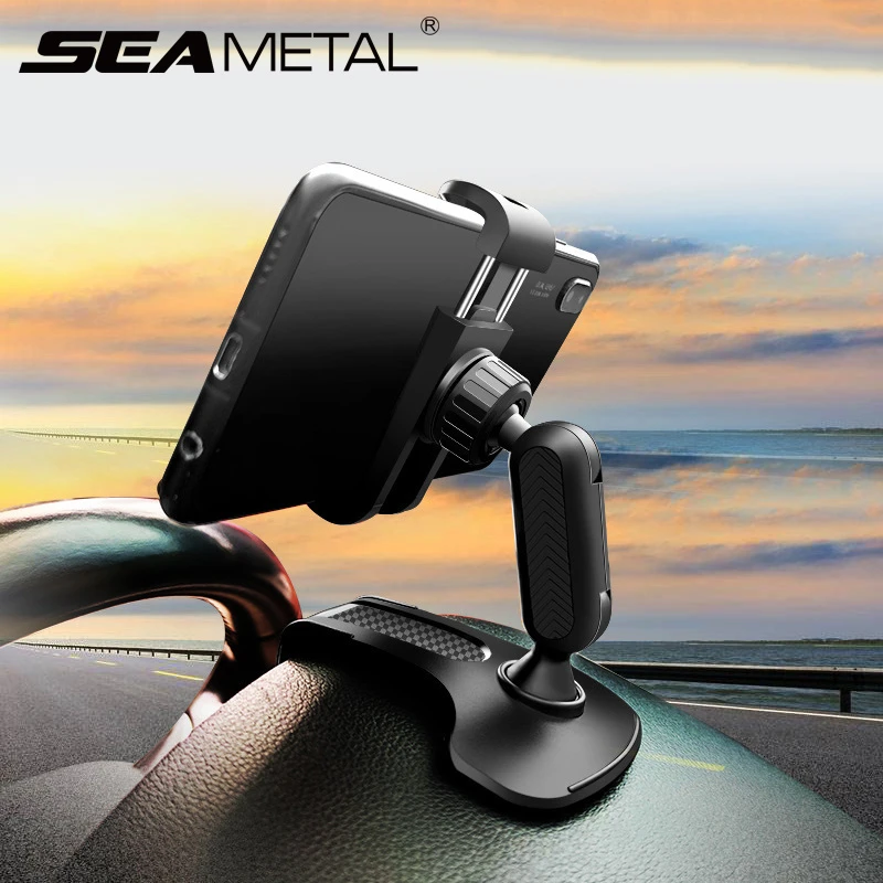 Dashboard Phone Holder for Car Phone Holder Mount Strong Clip Non-Slip 360 Degree Rotation HUD Cell Phone Support Mount Stand