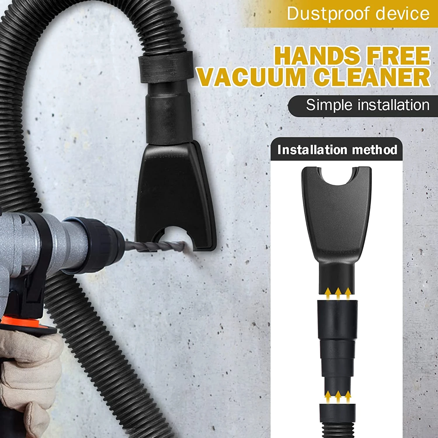 Hands-Free Dust Collector Universial Electric Drill Dust Vacuum Suction Collector Dustproof Device Power Tool Accessories